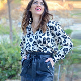 Camisa Cetim Animal Print Sempre Menina » Coleção Rafa
