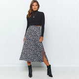 Saia Midi Animal Print Sempre Menina » Estilosa • Coleção New York
