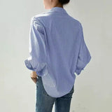 Blusa com Listras Azuis Valentina